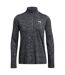 Womens/ladies Tech Textured Half Zip Top Black Twist Under Armour-2
