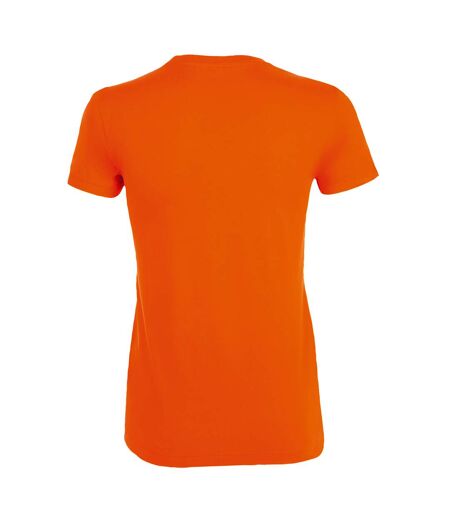 SOLS Womens/Ladies Regent Short Sleeve T-Shirt (Orange)