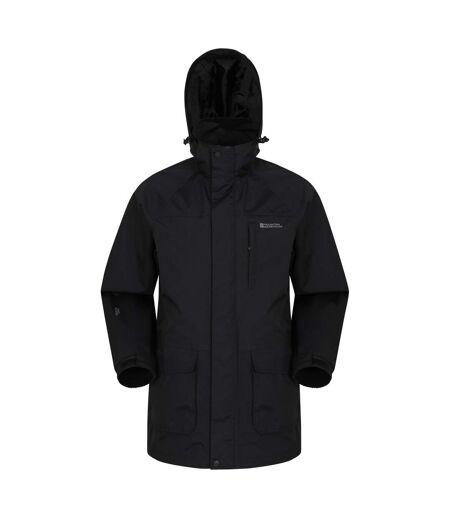 Mountain Warehouse Mens Glacier II Long Waterproof Jacket (Black) - UTMW846