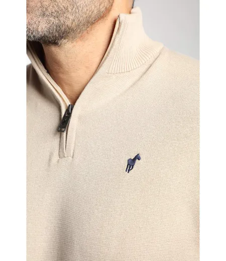 Pull col camionneur  en coton MILANO CAMIONNEUR
