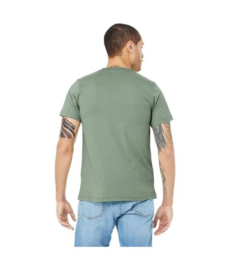 Canvas T-shirt Jersey Hommes Vert De Gris Bella + Canvas