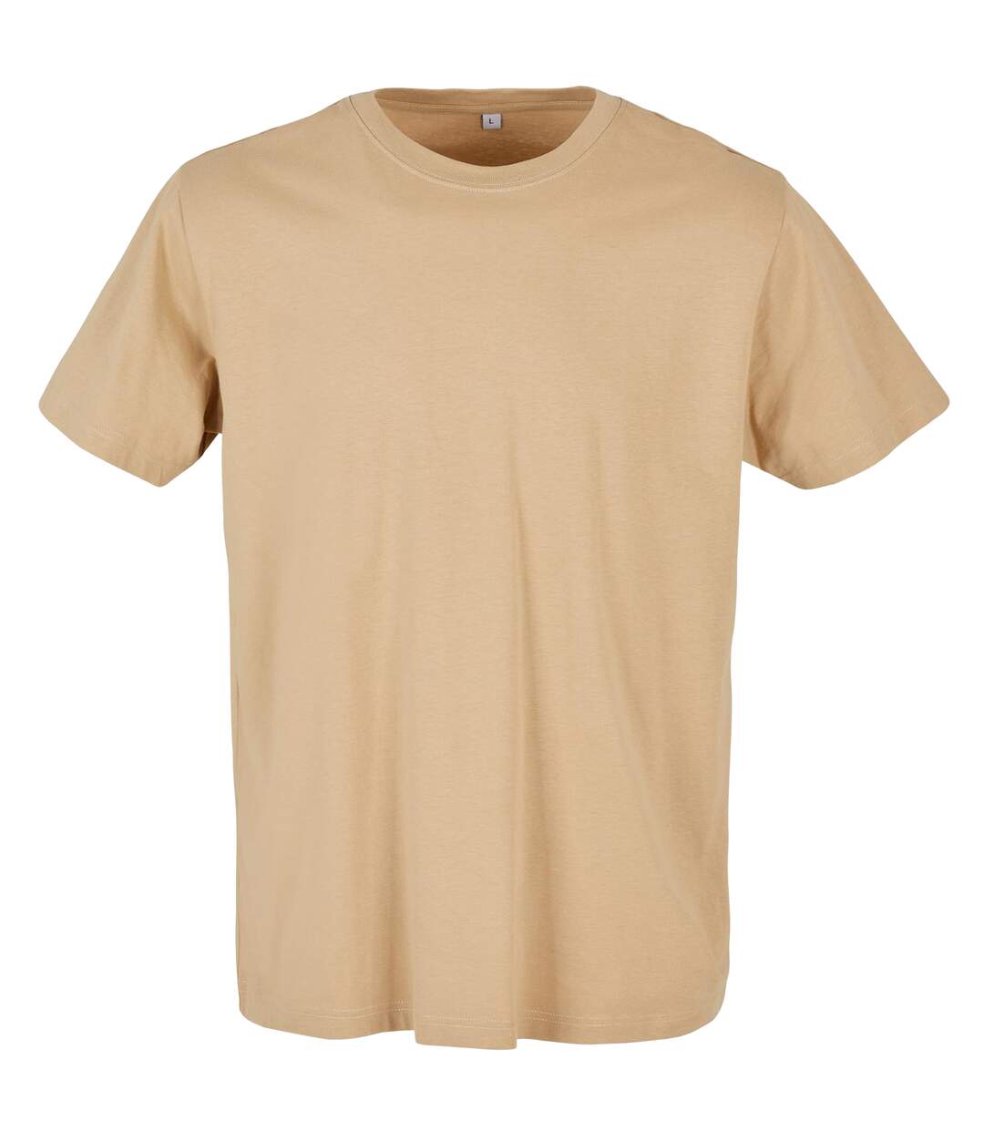 T-shirt À Col Rond Pour Hommes Beige Union Build Your Brand-1