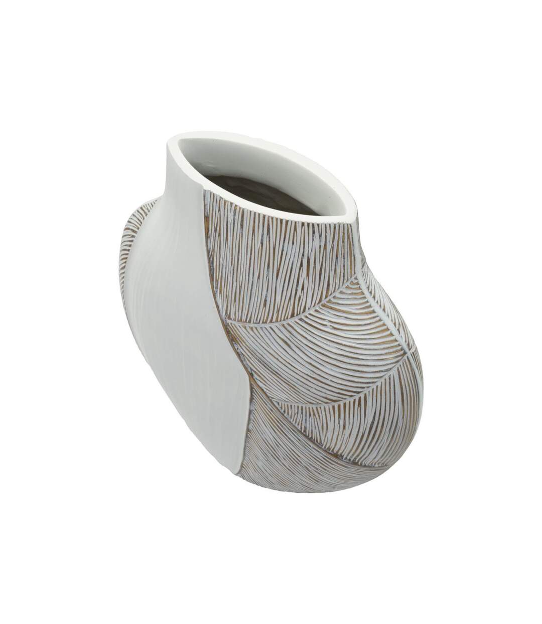 Vase Design Hochi 37cm Blanc-3