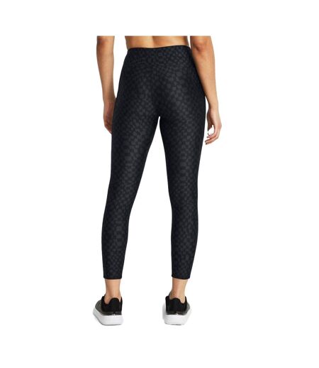 Womens/ladies Heatgear Printed Ankle Length Leggings Black Under Armour