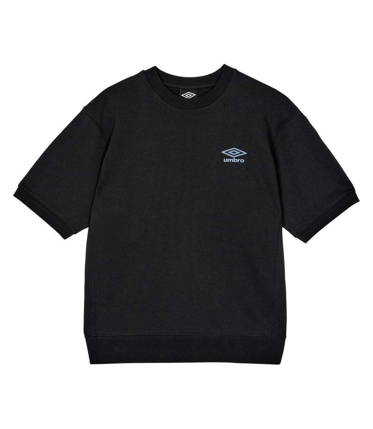 Umbro Mens Core Short-Sleeved Sweatshirt (Black/Allure)