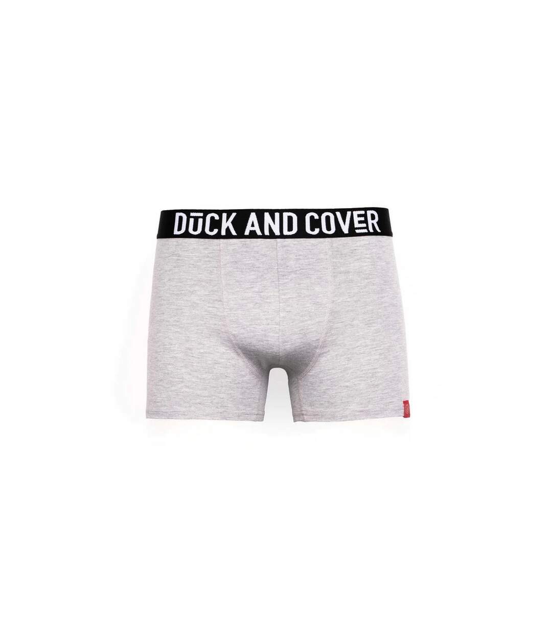 Pack of 2  Mens darton marl boxer shorts  gray Duck and Cover