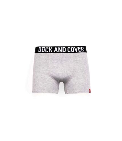 Duck and Cover Mens Darton Marl Boxer Shorts (Pack of 2) (Gray) - UTBG731