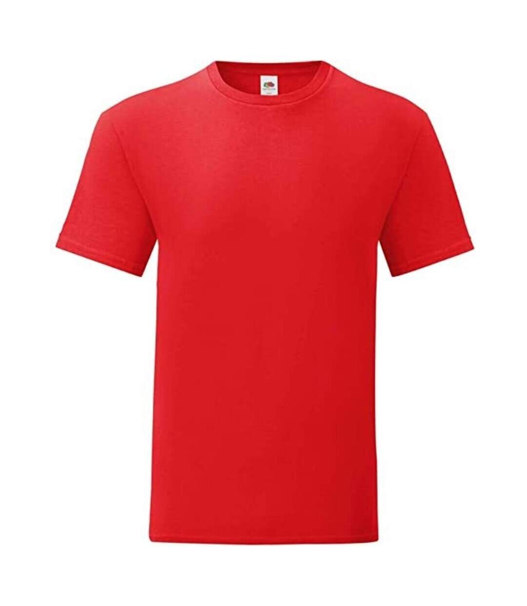 Mens Iconic 150 T-shirt Red Fruit Of The Loom-1