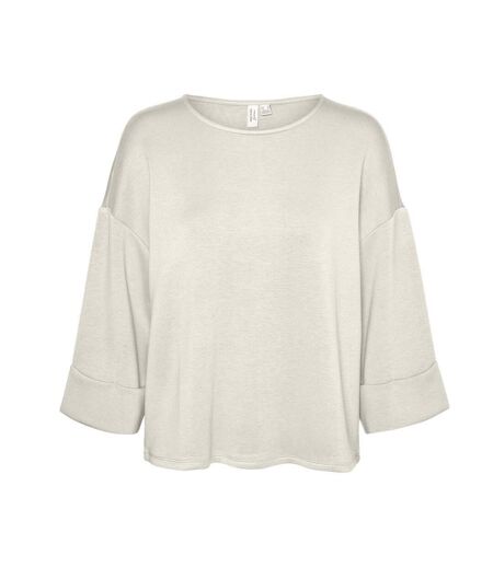 T-Shirt manches 3/4 rouge vero moda mocca