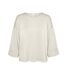 T-Shirt manches 3/4 rouge vero moda mocca-1