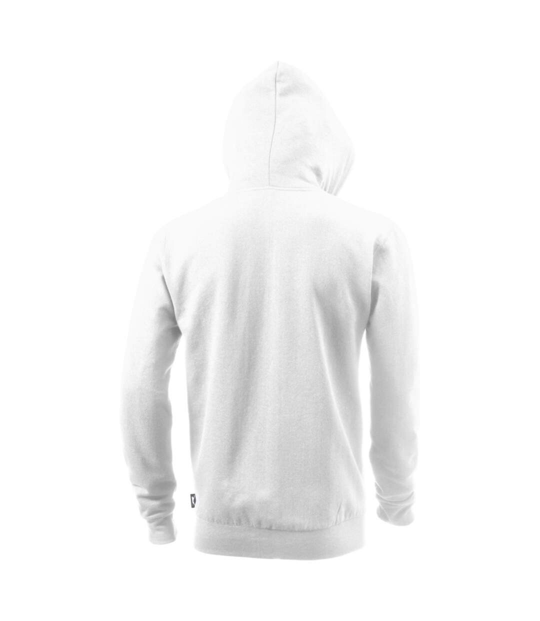 Slazenger Mens Open Full Zip Hooded Sweater (White) - UTPF1762