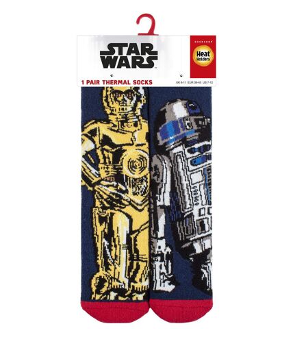 Heat Holders Lite - 1 Paire Chaussettes Star Wars Homme | Hiver Fantaisie Chaude