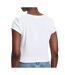 T-Shirt blanc femme calvin klein label 2x2-2