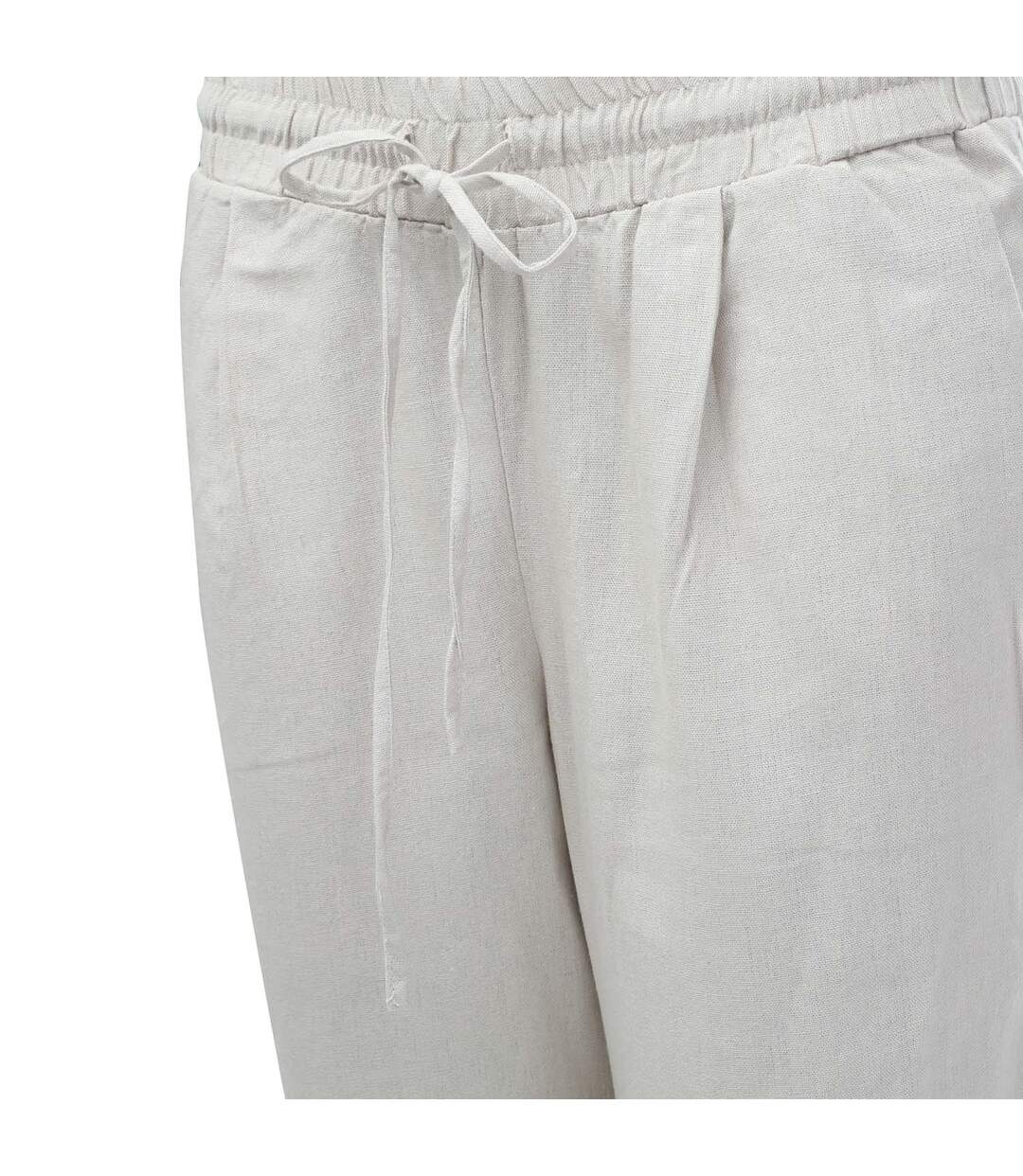 Womens/ladies Jesmilo Linen Blend Trousers White Vero Moda-4