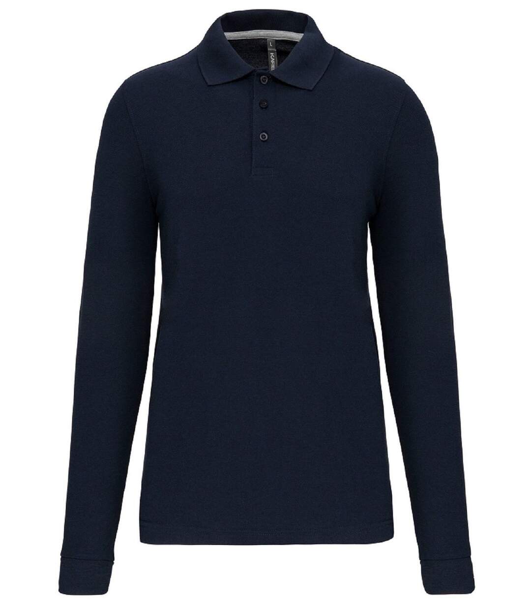 Polo manches longues - Homme - WK276 - bleu marine-2