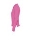 SOLS Womens/Ladies Podium Long Sleeve Pique Cotton Polo Shirt (Flash Pink)