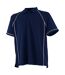 Polo homme bleu marine / blanc Finden & Hales-1