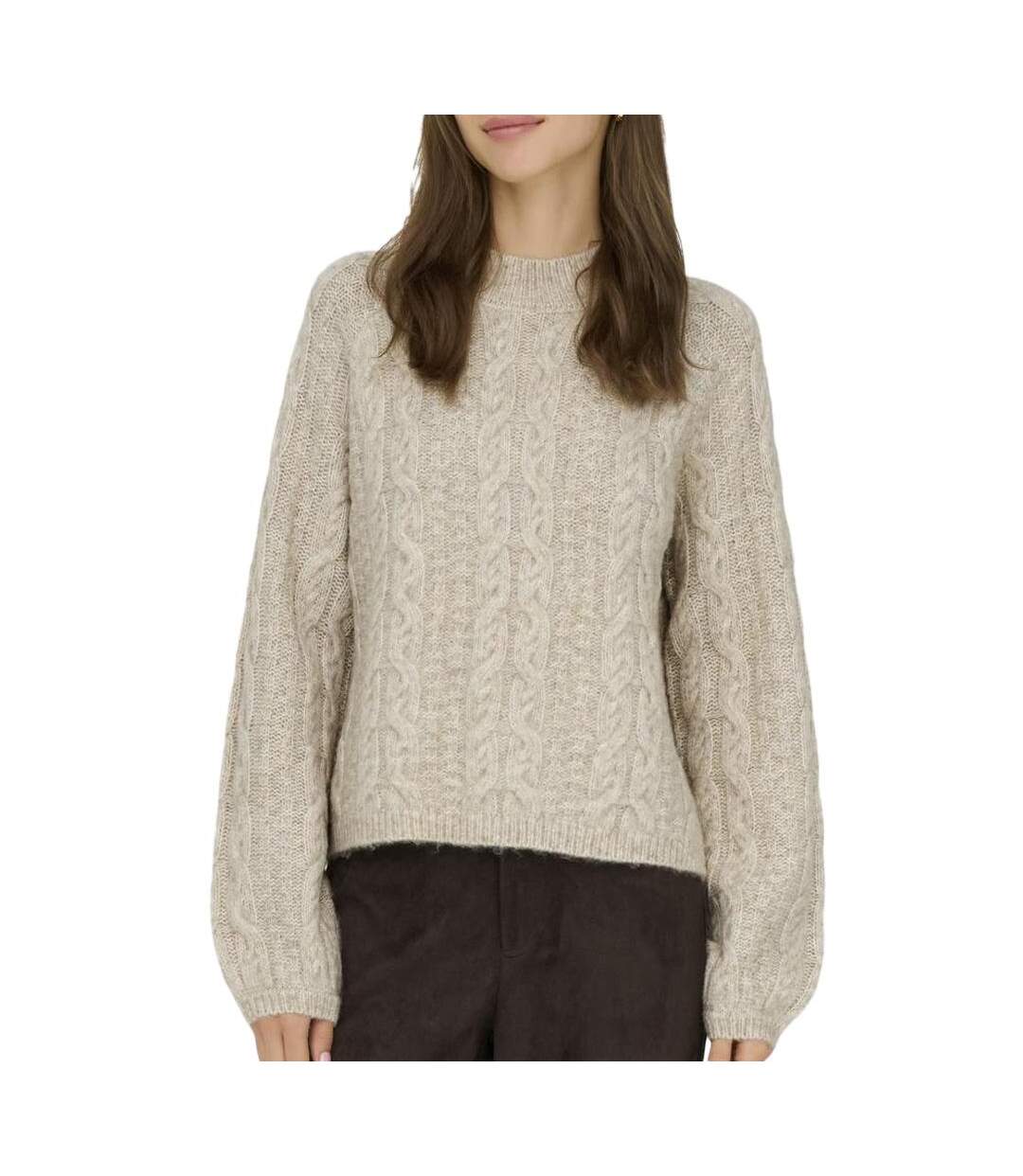 Pull beige femme jdy silja 15321106-1