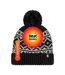 Cozy Patterned Bobble Hat for Women | Cable Knit Beanie with Fleece Lining-2