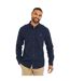 Mens Regular Button-down Shirt Navy Threadbare-2