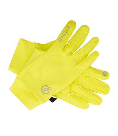 Unisex adult cogent ii cycling gloves fluorescent yellow Dare 2B