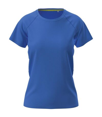 Womens/ladies raglan mesh t-shirt bright royal Stedman