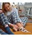 8 Pack Ladies Animal Print Low Cut Cosy Socks-4