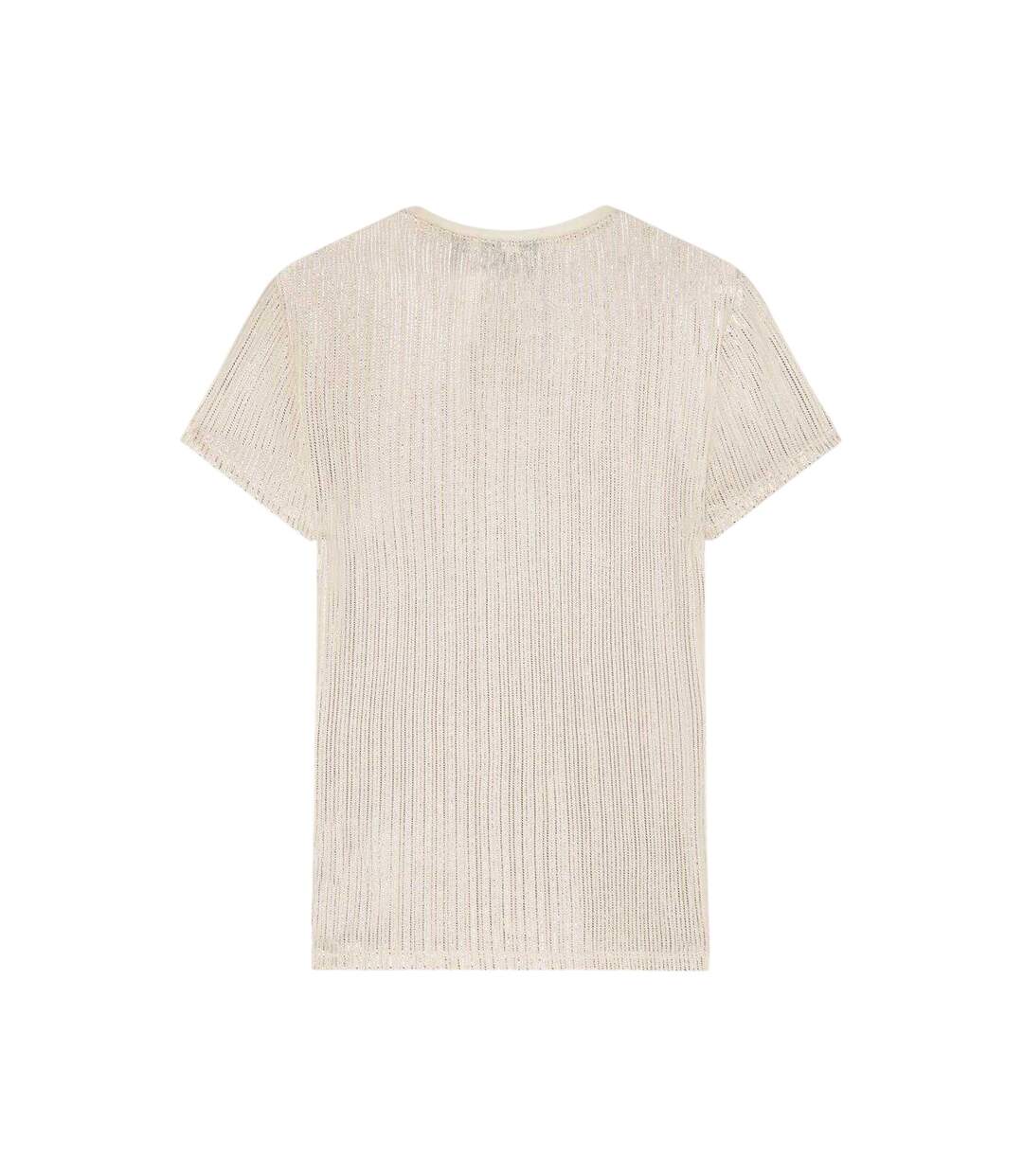 T-shirt Motif/style Métallisé Femme Jaune Or Ted Baker-3