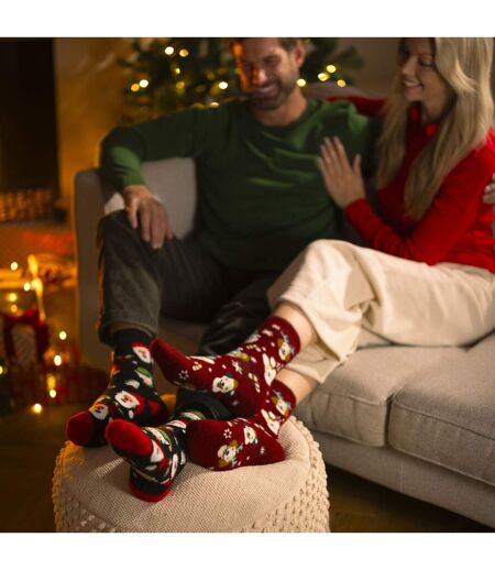 Ladies Lite Thermal Christmas Novelty Patterned Socks