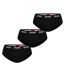 Pack Of 3  Mens Briefs  Black Hugo-3