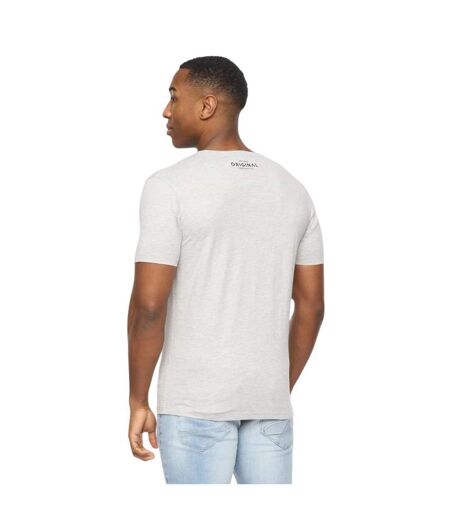 Mens wilsby t-shirt grey marl Crosshatch