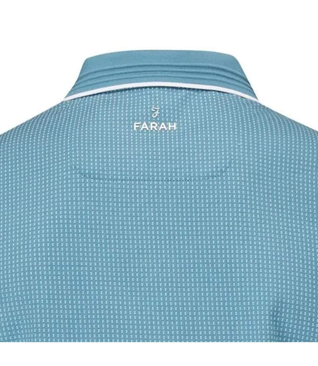 Polo ferris homme sarcelle clair / blanc Farah-4