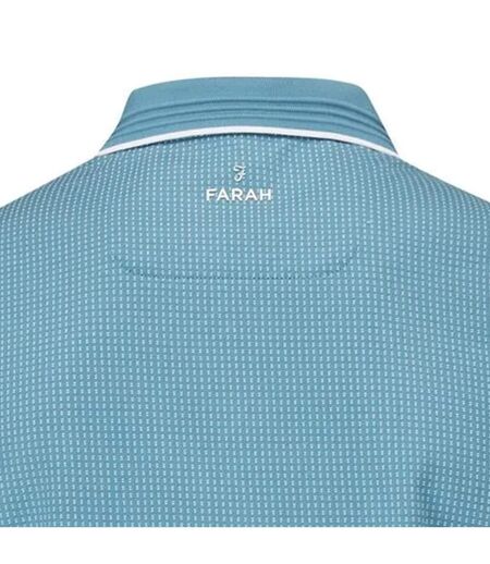 Polo ferris homme sarcelle clair / blanc Farah
