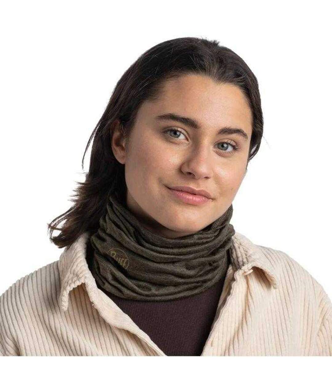 Cache-cou Merino Adulte Taille Unique Vert Buff-4