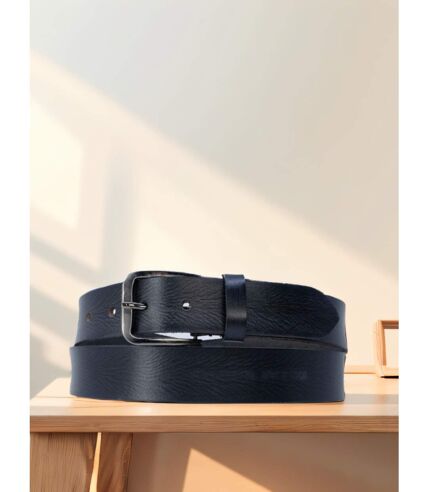 Ceinture en cuir pour homme de couleur noir - 100%  vachette