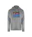 Sweat À Capuche Motif/style Multiples Logos Femme Gris Love Moschino-1