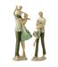 Statuette Famille 1 Enfant Matcha 39cm Vert-2