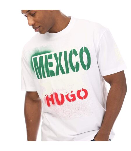 Mens Mexico Graphic T-shirt White Hugo