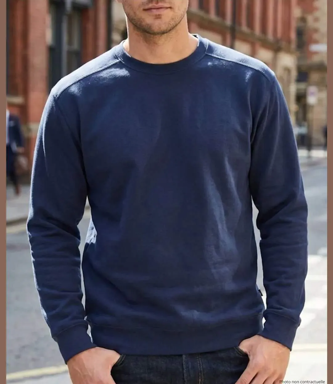 CHALLENGER E213 — Sweat col rond bleu marine : confort durable au quotidien-5