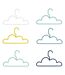 Lot de 6 cintres enfant en plastique Nuage