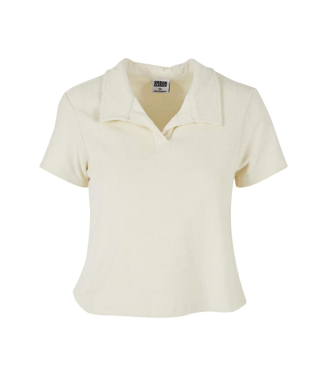 Polo Femme Blanc Pâle Urban Classics-1