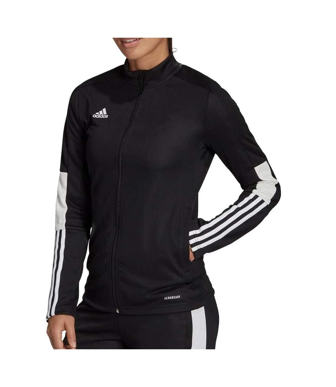 Veste d'entraînement noire femme adidas h60017 - s-1