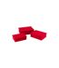 Lot de 3 Boîtes de Rangement Vaughn 36cm Rouge-1