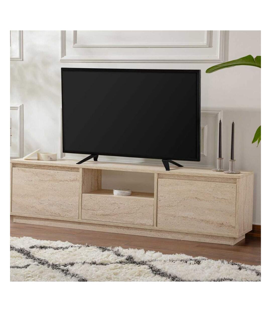 Meuble TV en aggloméré 168x43,5x12,5 cm Vanguard