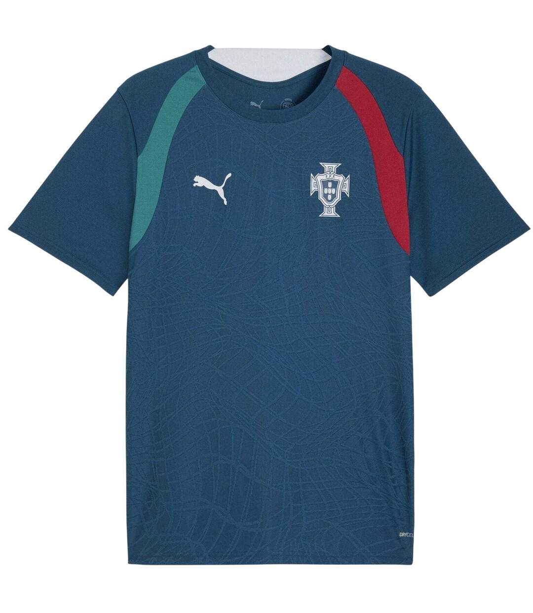 T-shirt Entraînement Motif/style Portugal World Cup Homme Vert Argenté Puma-2