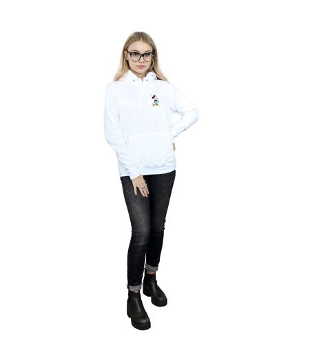 Disney Womens/Ladies Minnie Mouse Kick Chest Hoodie (sweat à capuche avec coup de pied) (Blanc) - UTBI10659