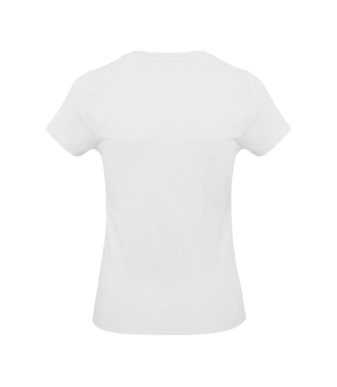 T-shirt à manches courtes et col en v femme blanc Kariban-2