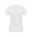 T-shirt à manches courtes et col en v femme blanc Kariban-2