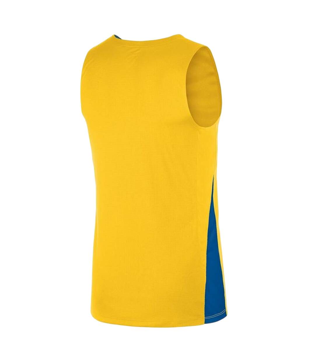Mens Team V Neck Basketball Jersey Yellow Blue Nike-2