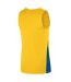 Mens Team V Neck Basketball Jersey Yellow Blue Nike-2